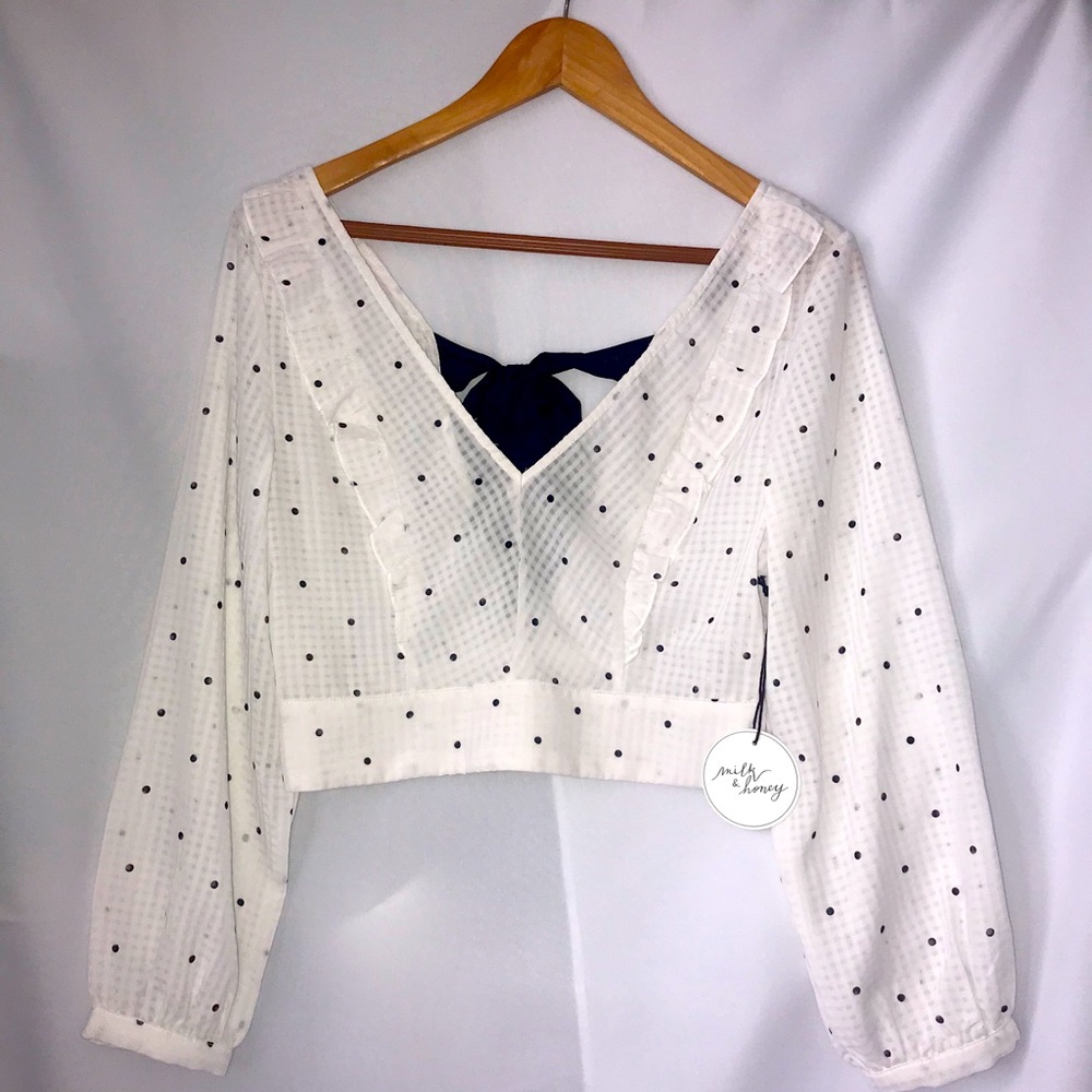 Milk and Honey long sleeve crop top
